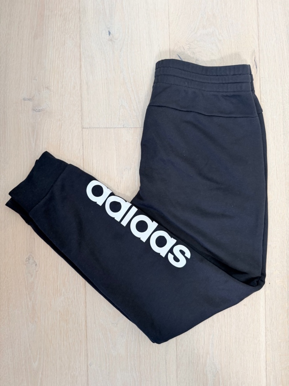adidas Logo Joggers Black Medium Like New - Picture 8 of 8